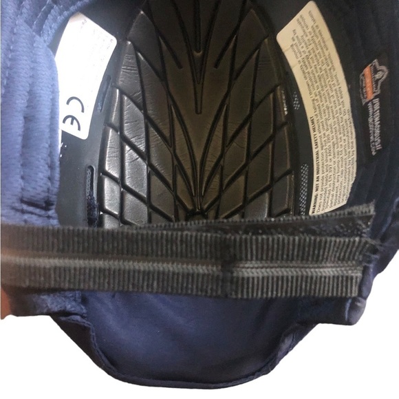 Ergodyne Safety Bump Cap  Head Protection Short Brim Standard Size 8950, Navy - Picture 5 of 8